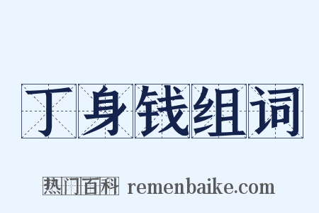 丁身钱组词是什么意思的图片